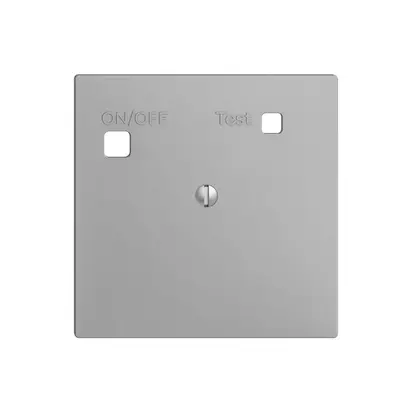 Kit frontal EDIZIOdue pour prise FI F, plein, silver 