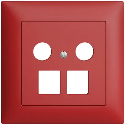 Kit di copertura INC EDIZIOdue FMI, p.presa multimedia, p.2×RJ45 Keystone berry 