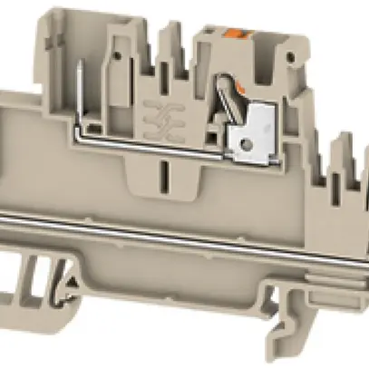 Durchgangs-Reihenklemme Weidmüller APGTB PUSH IN 2.5mm² 2 Etagen TS35 beige 