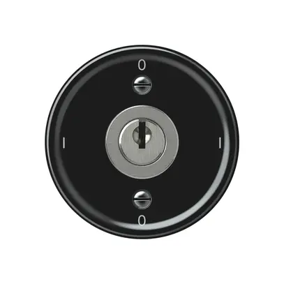 Interruttore a chiave origin interruttore 0/2L 16A 250V 0-I-0-I 60×60mm nero 