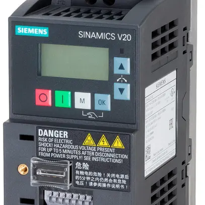 Convertisseur de fréquence Siemens SINAMICS V20 0.25kW 1/3AC classe B Modbus 