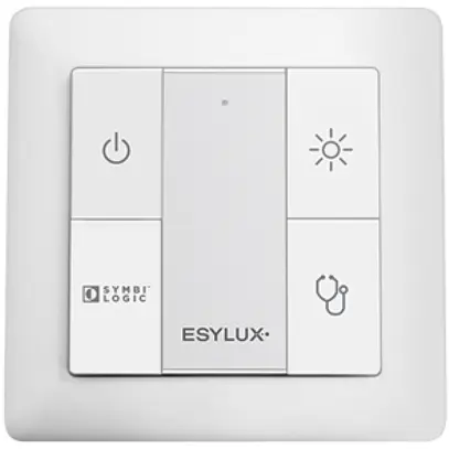 Poussoir ENC ESYLUX DALI, 4-fois, pour scènes lumière de chambre patient 