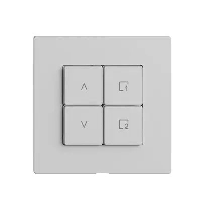 Interruttore tapparelle 1K/4T scena Edue Wiser grigio chiaro 
