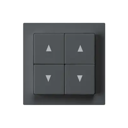 Pulsante per tappar.INC kallysto A antracite con 4 tasti 