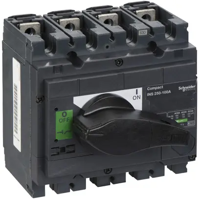 Lasttrennschalter Schneider Electric INS 4L 100A mit Drehgriff schwarz 