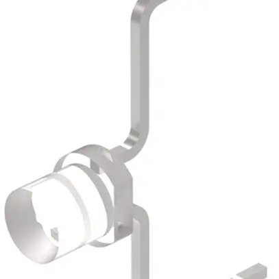 LED single EAO T1 Bi-Pin gebogen, 3.2VDC, 20mA, blanc 