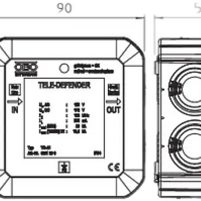 Appareil de protection combiné Bettermann SC-Tele/4-C-G 