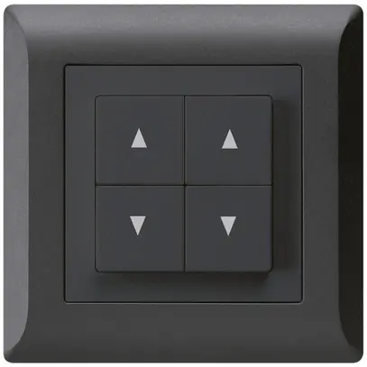Pulsante per tapparelle INC kallysto.line nero con 4 tasti 