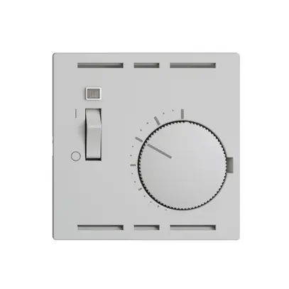 Kit frontale EDIZIOdue grigio chiaro, 60×60mm per termost.ambiente 