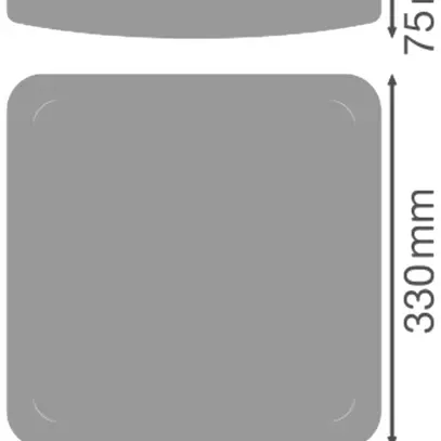 Plafoniera LED LEDVANCE SF SQUARE 24W 2000lm 840 IP44 330×330mm bianco 