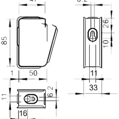 Support de câble Bettermann 30×NYM3×1.5 A4 