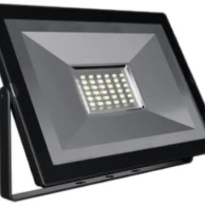 Projecteur LED PrevaLight 30W, 230V, 2400lm, 3000K, IP66, noir 