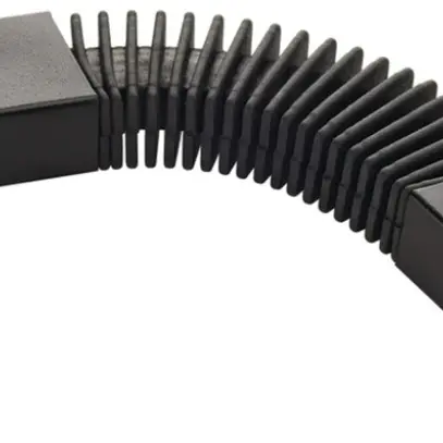 Raccord flexible SLV pour rail conducteur 1-phase, noir 