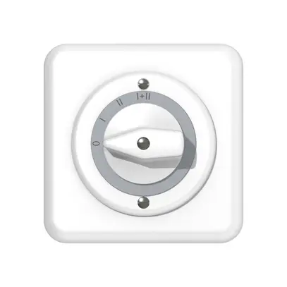 UP-Drehschalter ABB NUPL 1/2L weiss 