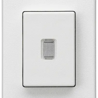 Pulsante INS Hager FLF 10A/250V 0/1L illuminato bianco 