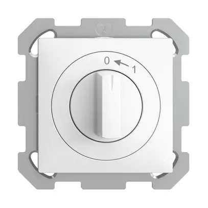 Contatto rotativo INC 0<1/1P EDIZIOdue bianco con manopola 