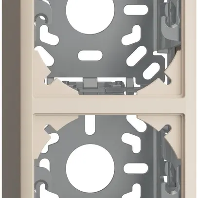 Cappa con piastra di base 2×54mm per combinazione FX verticale/orizzontale crema 