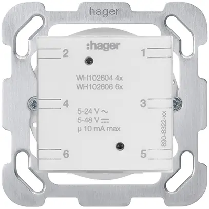 Intérieur pour poussoir universel 4…6× Hager sans LED montage F 
