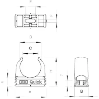Collier Bettermann Junior-Quick M32 gris clair sans halogène 