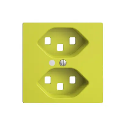 Kit frontal EDIZIOdue lemon 60×60mm 2×T23, lentille, 