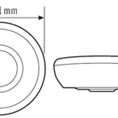 Rilevatore di movimento AP ESYLUX MD 360i/8 Basic, bianco 
