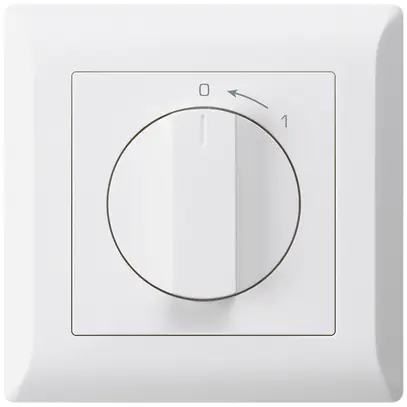 Contatto rotativo INC 0<1/1L bianco kallysto.line con manopola 