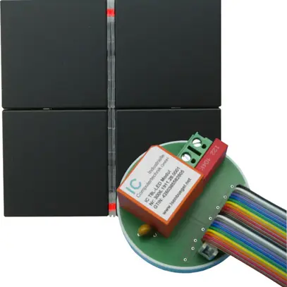 Modulo pulsante INS digitalSTROM IC T8L-LED-J, per sensore tattile Jung, ottuplo 