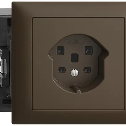Prise INC EDIZIOdue T25 16A coffee 53mm, bornes à vis 
