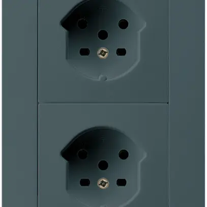 Combi INC 2×1 HA kallysto.trend 2×tipo 15 con morsetti a innesto antracite 