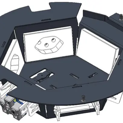 Einbaugehäuse Woertz zu DAK 8845/8841 6 FLF liegend 