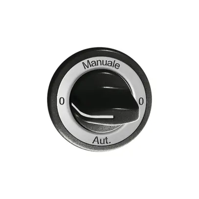 Kit frontal 0-Manuale-0-Aut. noir pour interrupteur rotatif 