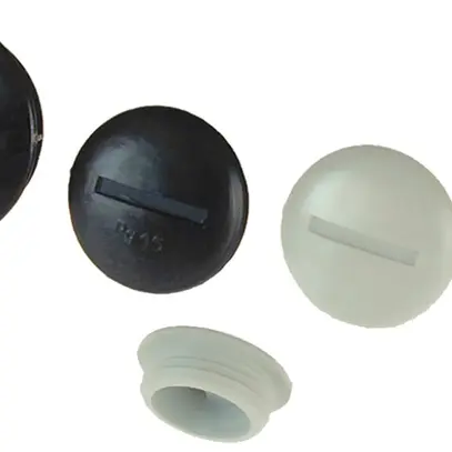 Bouchon avec rebord PA M25 noir 