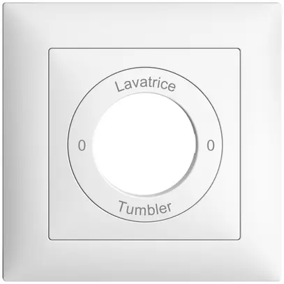 Frontset 0-Lavatrice-0-Tumbler EDIZIOdue 88×88mm weiss 
