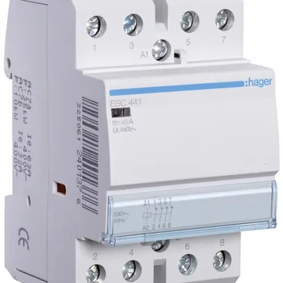 Contattore AMD Hager 230VAC 0 chiusura 4 apertura 40A 3UM 
