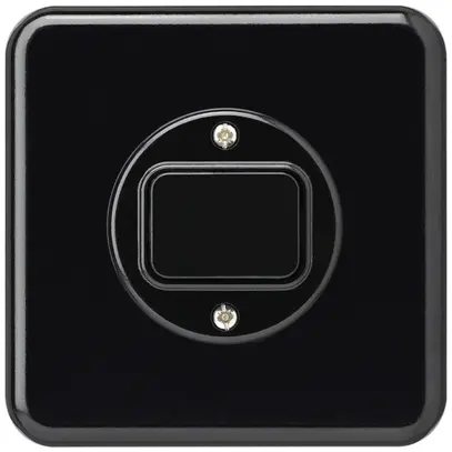 Contatto pulsante INC basico C/2L nero 