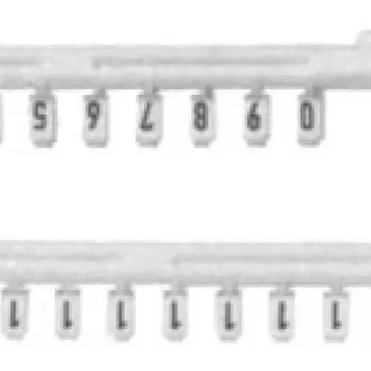 Schede per cartellini 10×1 bianco (1 UI=25 schede) 