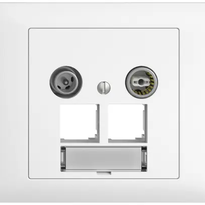 Prise multimédia INC EDIZIOdue BKE EASYNET 4dB, p.2×RJ45 S-One, blanc 