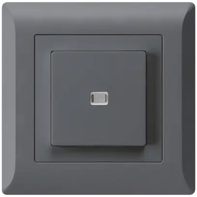 Interruttore pulsante luminoso INC kallysto.line 3/2P antracite 