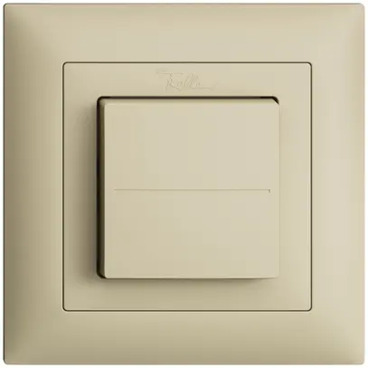 Poussoir RF EnOcean Feller EDIZIOdue FMI, 2c/1t, sans piles, vanille 