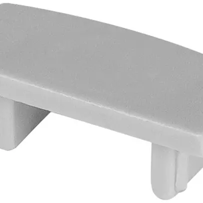 Pièce d'extrémité LDV PF04/EC, pour profilé en U PF04, sans entrée, gris 