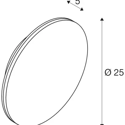 Applique LED SLV D-RING M 15W 1540lm 827/830 IP65 VAR indirect Ø250mm blanc 