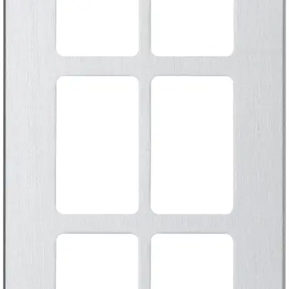 Placca di montaggio Hager FLF 3/5 3×2 alluminio anodizzato 