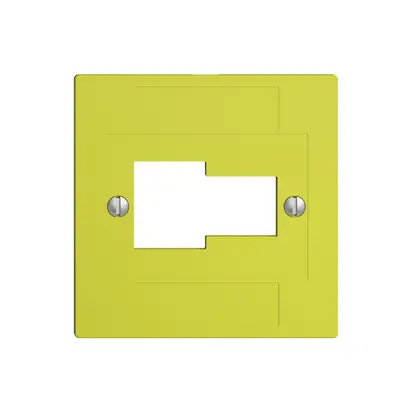 Placca frontale 1×TT,1×RJ45 lemon ITplus ITM EDIZIOdue 