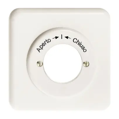 UP-Frontset Aperto-I-Chiuso weiss für Schlüsselschwenktaster 