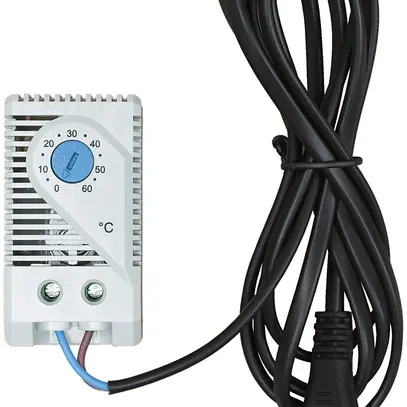 Thermostat pour système de ventilation 19", DIN 35mm, 0…60°C 