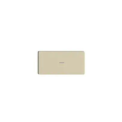 Poussoir 1/2 ENC Edue Wiser symbole - (moins) vanille 