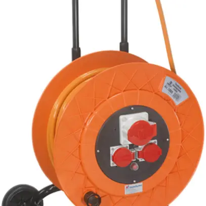Avvolgicavo Demelectric KT420 50m 2×T25 1×CEE 5L/16A G-PUR IP44 