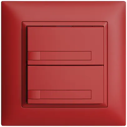 UP-Taster KNX 2-fach EDIZIOdue berry RGB ohne LED mit Papiereinlage 
