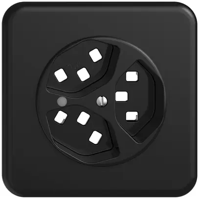 Kit frontale INC STANDARDdue 3×T23, 90×90mm, c.lente frontale, nero 
