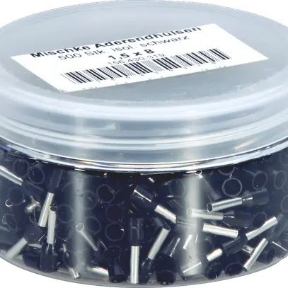 Capocorda Mischke IE 1.5mm²/8mm Cu-stagnato isolato neero 